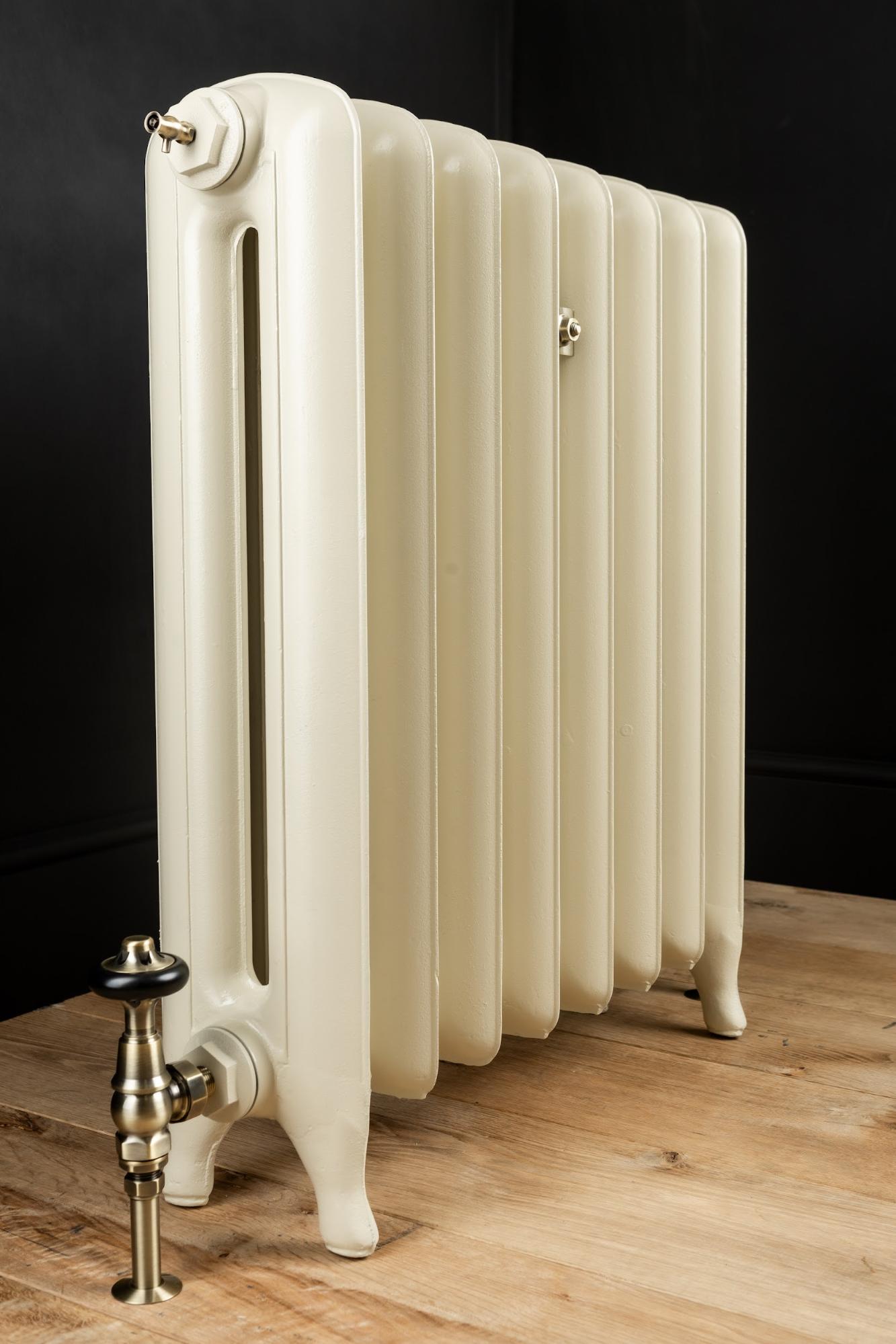 Tall Princess 2 Column Radiator In Cream White