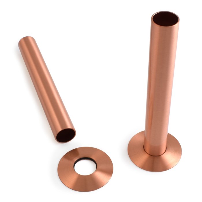Clearance Brushed Copper Pipe Shrouds and Base Plates (CDC-SHROUD-BRCOP-ES)